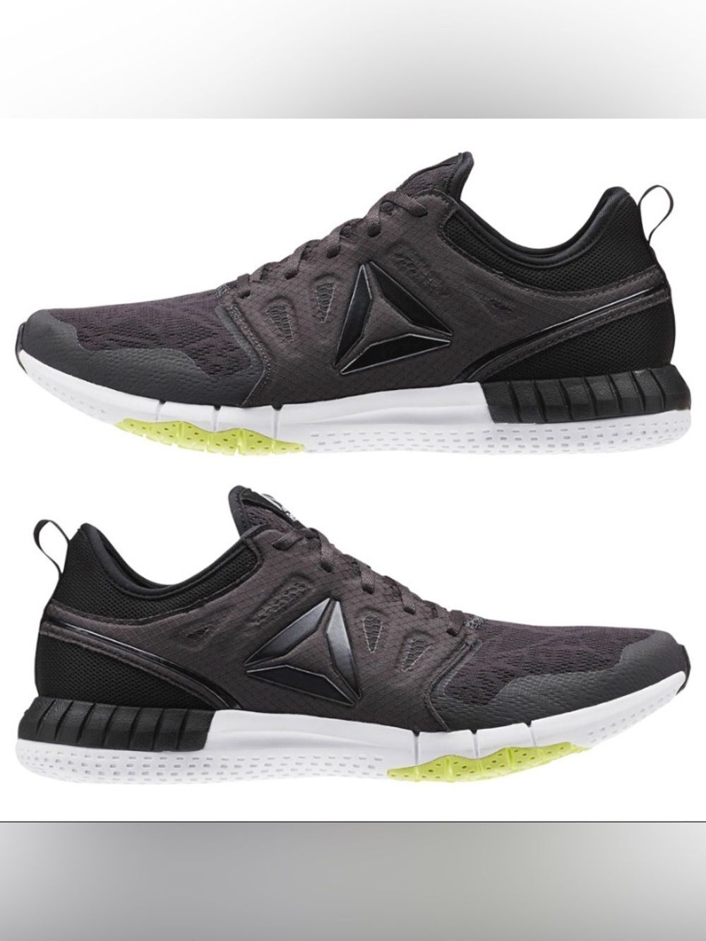 Reebok Men's Black and White Mesh Running Sneakers Zaprit 3D AR0396 Running 11.5